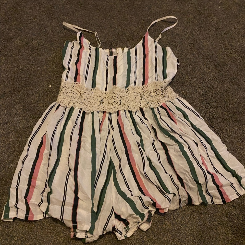 striped romper